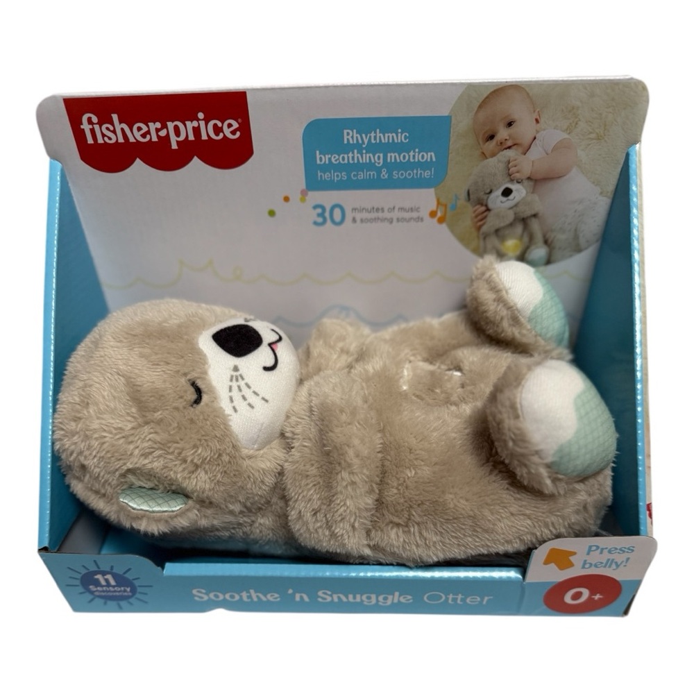 🚨FLASH SALE BUNDLE NWT Baby 0-6M Soothe Otter Elephant Robe Organic Tight Rattle - Picture 3 of 6
